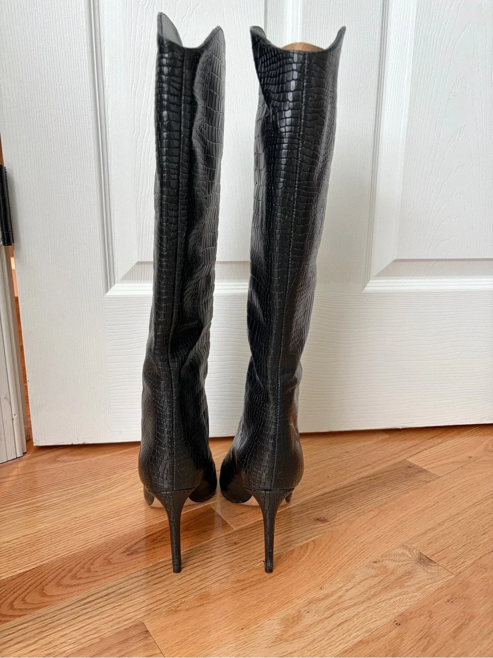 Schutz Maryana Crocodile Knee Boot